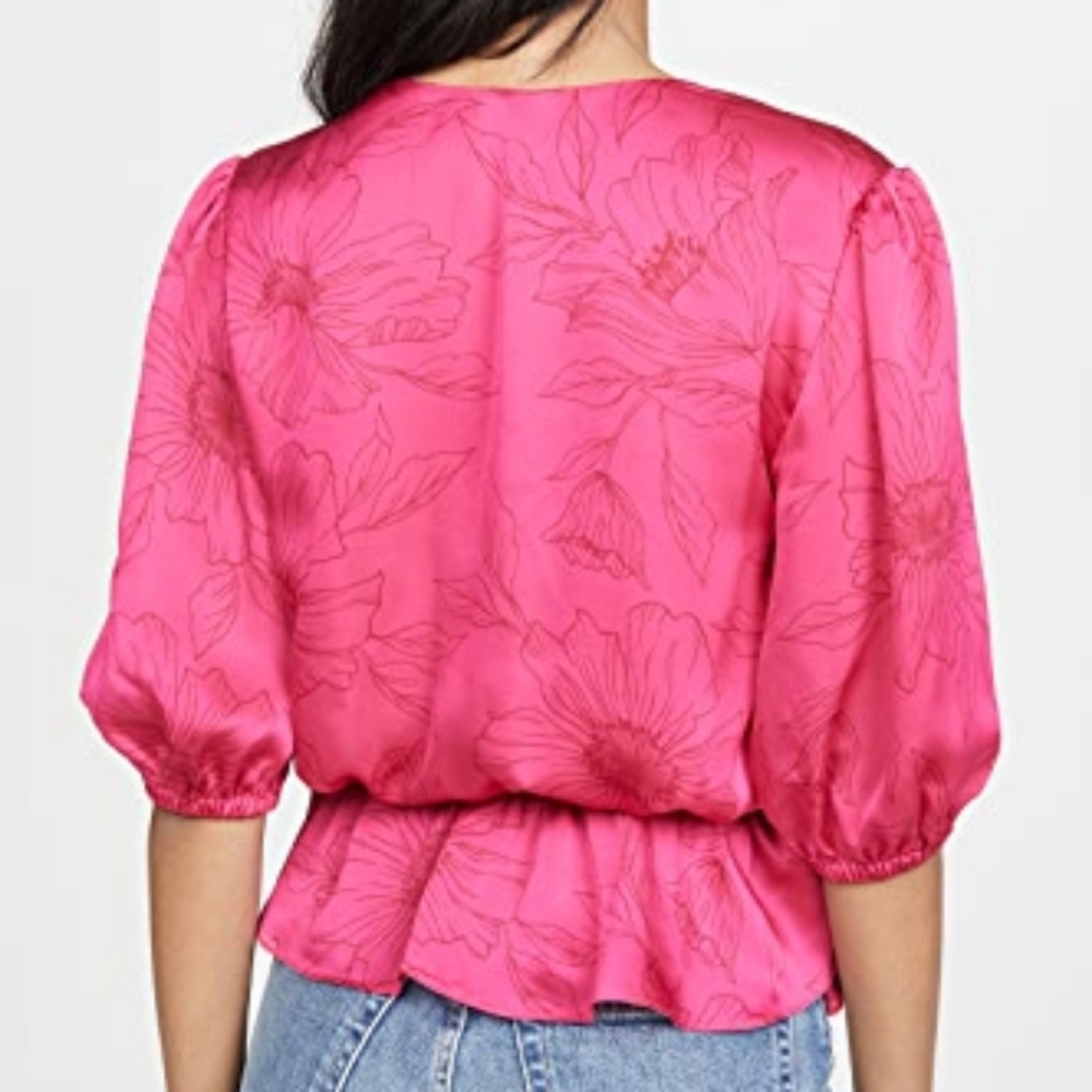NWT Joie Macie top in Fuschia - Picture 5 of 14
